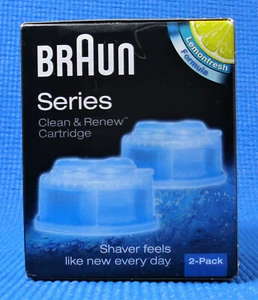 Braun CCR2 Clean and Renew System Shaver Cartridge Lemon Fresh Refills - Picture 1 of 4