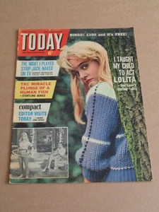 Today Magazine 28 July 1963 Sue Lyon cover (Compact/John Carpenter) - Picture 1 of 3