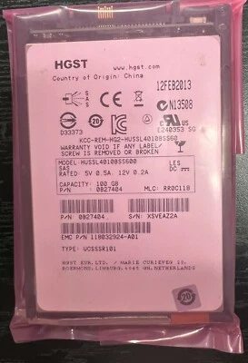 HGST 005050367 100GB 2.5" SAS SSD V4-2S6F-100 V3-2S6F-100 VX-2S6F-100 - Image 1 of 3