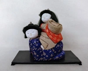 Japanese Vintage KIMEKOMI Oriental  NINGYO Doll  / Parent and Child - Picture 1 of 6