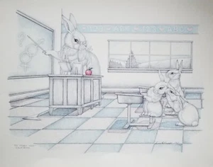 Sue Rupp's "The Rabbit Test" 170/195 numbered print signed by the artist - Picture 1 of 4