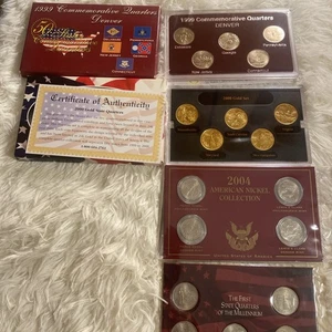 Random Coin Lot. Quarters Nickels. Uncirculated Condition. See Pictures - Picture 1 of 6