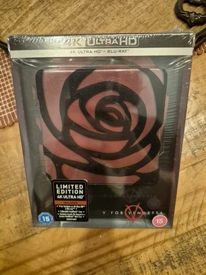 V FOR VENDETTA - UK EXCLUSIVE TITANS OF CULT 4K UHD + BLU RAY STEELBOOK - NEW - Image 1 of 3