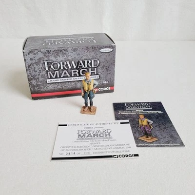 Corgi Forward March 1:32 hand-painted metal figure #US59119 Oberst Walter Oesau - Image 1 of 4
