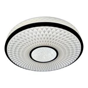 Techo Redondo Al Ras Luz LED Dormitorio Efecto Brillante Acrílico Montaje 24W CCT - Imagen 1 de 15