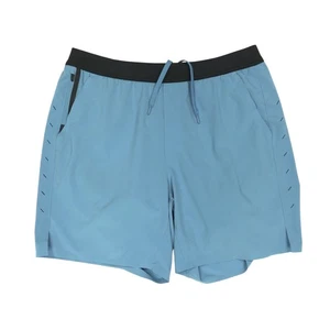 Ten Thousand Interval Shorts 7" foderato con cuciture interne uomo taglia XL blu - Foto 1 di 9