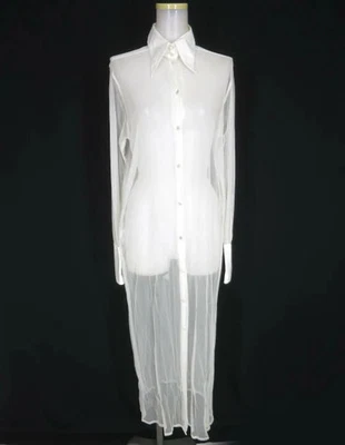 Used Jean Paul Gaultier Femme / Tulle Shirt Dress Women B53792 - Image 1 of 4