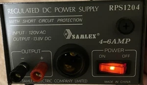 13.8VDC 4-6A REGULATED DC POWER SUPPLY RPS1204 SAMLEX Clean Tested - Zdjęcie 1 z 5