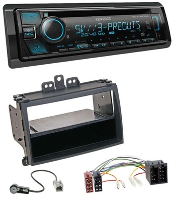 Kenwood Bluetooth USB CD MP3 DAB Autoradio für Hyundai i20 08-11 Rubber-Touch Ab - Bild 1 von 4