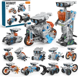 STEM Robot Set, 12 in 1 Robots Giocattoli Educativi per Ragazzi Ragazze, 202 Pez - Foto 1 di 12