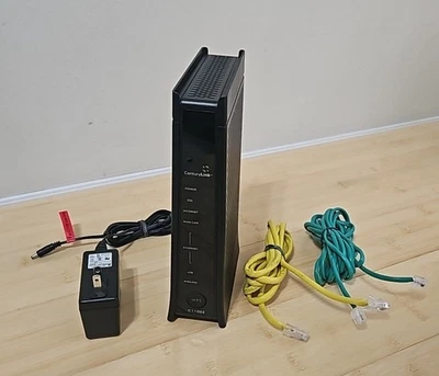CenturyLink ZyXEL C1100Z 802.11n Wireless Modem Router W/ Power Supply + Cables - Image 1 of 4