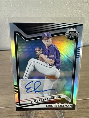 2022 Panini Elite Extra Edition Eric Reyzelman Auto #160 New York Yankees LSU - Image 1 of 2