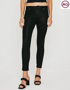 AG ADRIANO GOLDSCHMIED NWT $225 FARRAH SKINNY ANKLE COATED LUMINOUS JEAN. SZ 25 - Picture 1 of 15