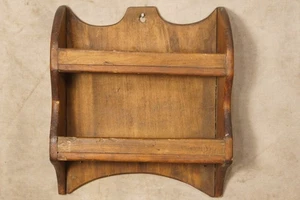 Antique Primitive Wooden Wall Mount Spice Rack - Picture 1 of 13