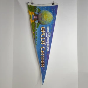 Walt Disney World Felt Pennant Epcot Center 1982 11" X 30" Vintage - Picture 1 of 7