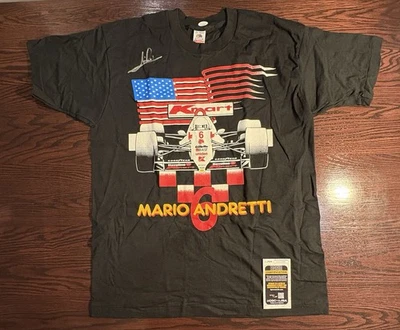 Camiseta Mario Andretti, firmada XL Auto Racing, autenticación JSA Foto 1 de 4