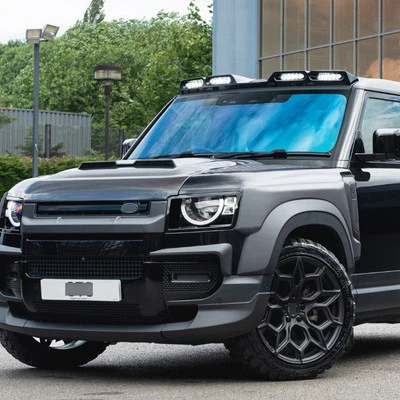 FOR LAND ROVER DEFENDER 90 110 GLOSS BLACK LED ROOF TOP LIGHT BAR REMOTE CONTROL - Image 1 of 4