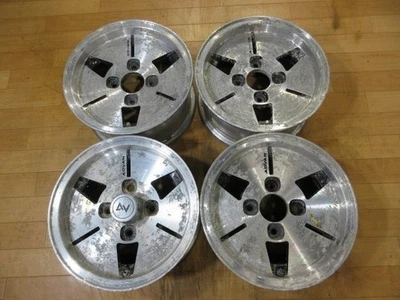 Vintage Yokohama ADVAN 13x6J 4x114.3 Aluminum Wheels Set AE86 Levin Trueno - Image 1 of 4