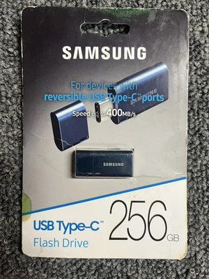 Unidad Flash USB Tipo-C Samsung 256 GB USB-C Totalmente Nueva Foto 1 de 3