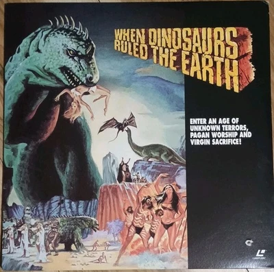 When Dinosaurs Ruled the Earth (1970) LD Laserdisc 1971 tested  - Image 1 of 4