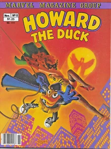 Howard the Duck #8 Marvel magazine Beverly Ducknight Detective Bill Mantlo VF - Picture 1 of 2