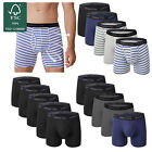 BAMBOO COOL Men’s Bamboo Underwear Striped Boxer Briefs Mens Trunks Undies 5Pack