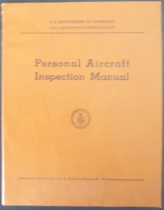 1950 Personal Aircraft Inspection Manual: C.A.A. Technical Manual No. 101 - Imagen 1 de 4