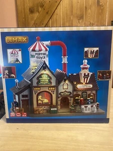 Lemax Bell's Gourmet Popcorn Factory 75188 Lights Motion Sounds - Picture 1 of 1