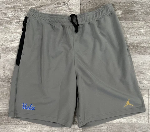 UCLA Bruins Air Jordan Casual Shorts Mens Gray/Black Pockets Size 2XL NEW Cover