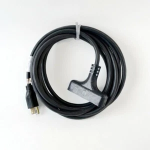 15' 14 Black Indoor/Outdoor Extension Cord W Triple Outlet - Made in USA - Picture 1 of 2