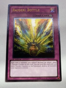 Botella Yugioh Raigeki 1a Edición Ultimate Rara GINEBRA-EN079 MP - Imagen 1 de 22