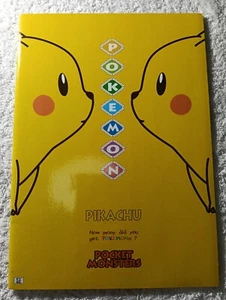 Pikachu Pokemon notebook sticker tomy showa note Japanese Nintendo B6541 - Picture 1 of 10