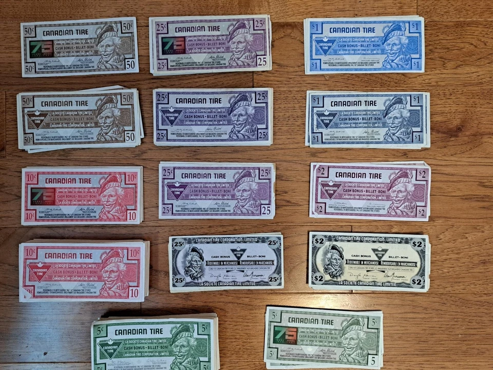 Dinero para neumáticos canadienses raro 75 aniversario Foto 1 de 1