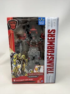 Transformers: The Last Knight Autobots Unite Flip & Change Autobot Hot Rod - Picture 1 of 12