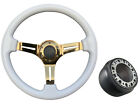 White Gold TS Steering Wheel + Boss Kit for KIA PRIDE 009