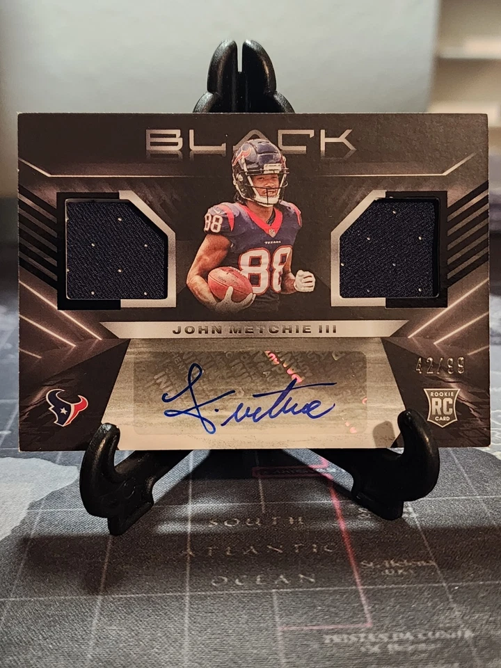 2022 Panini Black John Metchie III Rookie Signature Materials RPA RC /99  - Image 1 of 3