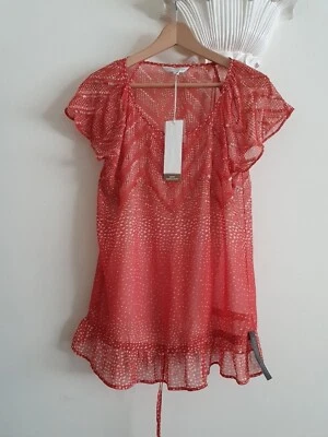 Rocha John Rocha Hand Embellished Ladies Top Blouse Size UK 12 New - Image 1 of 4