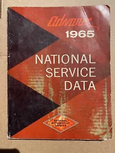 Advance 1965 Servicio Nacional reparación de datos manual GM Chrysler Ford Rambler - Imagen 1 de 1