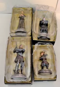 4X EAGLEMOSS GAME OF THRONES FIGURINES THE HOUND JON SNOW TYRION BAELISH NEW - Picture 1 of 3