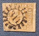 1862 Deutsche Staaten, Bayern, 9 Kreuzer, ANK 11, gestempelt