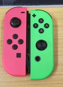 Nintendo Switch OEM Neon Green/Neon Pink Joy-Con MISSING /Joy-Con Straps & Grip- - Picture 1 of 1