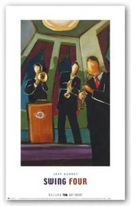 Swing Four Jeff Surret Art Print 12x19 - Picture 1 of 1