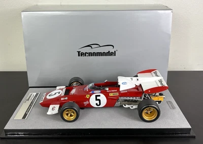 1:18 Tecnomodel - Ferrari 312 B2 1971 - #5 GP Germany - Mario Andretti resin - Image 1 of 4