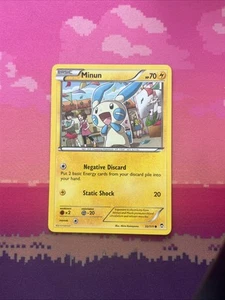 Pokemon Card Minun Furious Fists Common 32/111 Near Mint - Picture 1 of 2