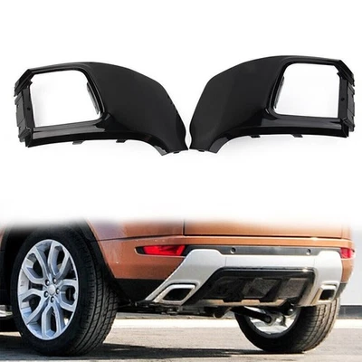 Rear Bumper Tail Throat Exhaust Pipe Trim ABS For Land Rover Range Rover Evoque - Image 1 of 4