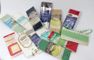 Various Brands Vintage Sewing Notions Lot Trims  Ric Rac Hem Facing Etc - Picture 1 of 4