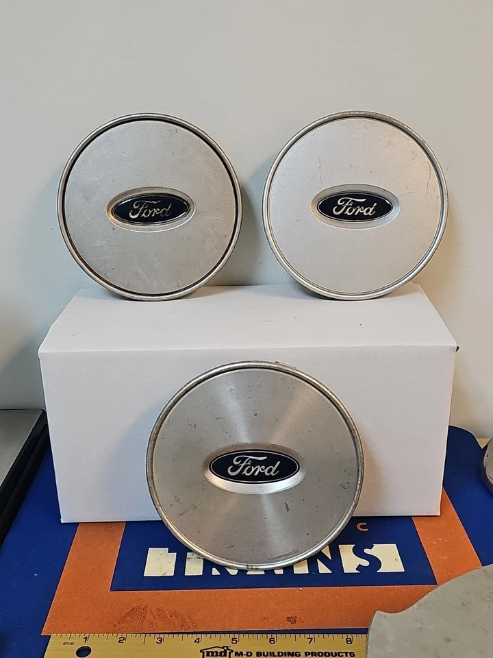 Ford Taurus 1986-1991 OEM 14" rueda tapa central plateada E6dc-1A096-AA Foto 1 de 4