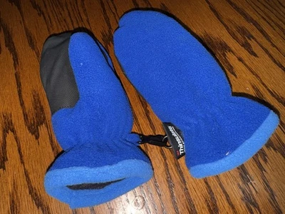 Guantes guantes de invierno Thinsulate OSFM forrados de lana azul para niños pequeños Foto 1 de 3
