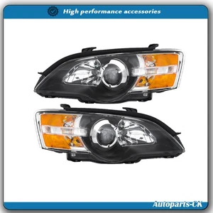 Conjunto de faros halógenos para Subaru Legacy/Outback 2005-2007 negros izquierda+derecha - Imagen 1 de 12