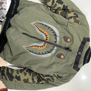 A Bathing Ape BAPE Shark Zip Bomber Jacket - Picture 1 of 5